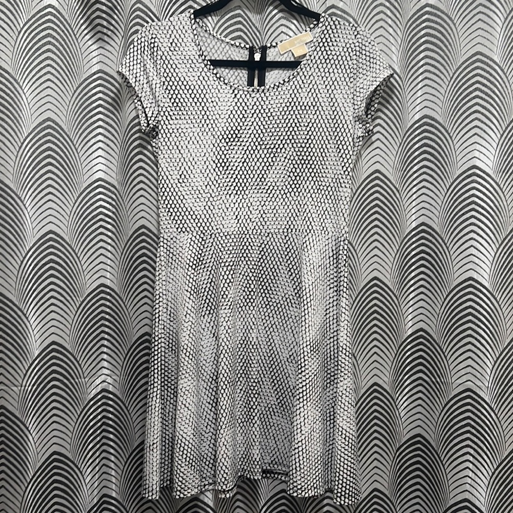 MICHAEL KORS Snake Print Skater Dres
